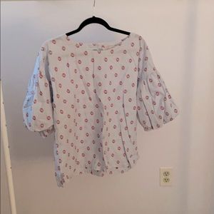 Loft poof sleeved blouse